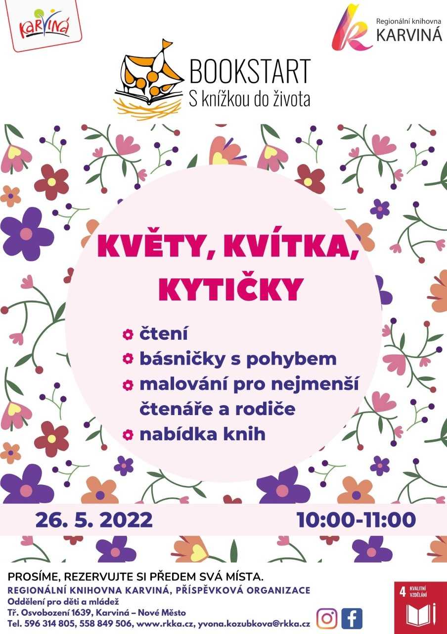 BOOKSTART - Květy,  kvítka, kytičky