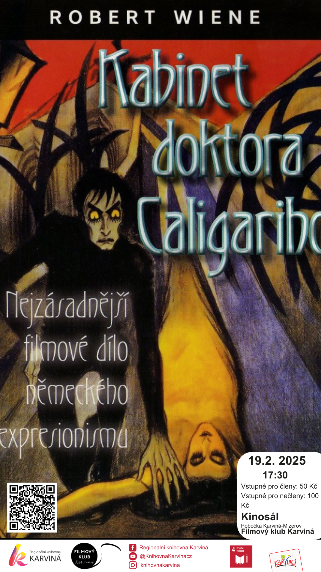 FILMOVÝ KLUB - "Kabinet doktora Caligariho"